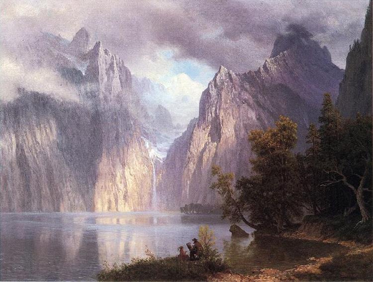 Albert Bierstadt Scene in the Sierra Nevada France oil painting art